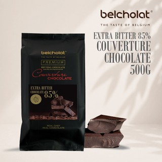 Socola Đen Couverture Belcholat Extra Bitter 85% Cacao 100% Bơ Cacao Làm Bánh Ganache Bonbon