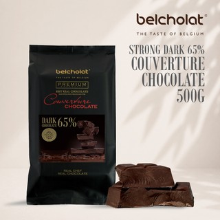 Socola Đen Couverture Belcholat Strong Dark 65% Cacao 100% Bơ Cacao Ganache Bonbon L2