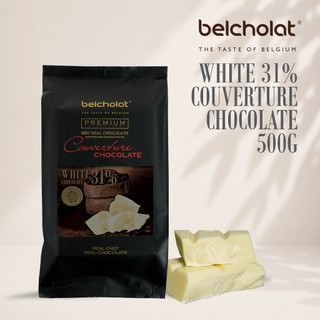 Socola Trắng White Chocolate Belcholat 31% Bơ Cacao Làm Bánh Ganache Bonbon Phủ Bánh Drip cake tạo hình L2