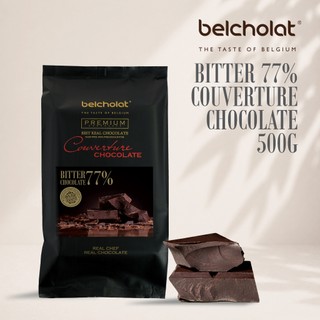 Socola Đen Couverture Belcholat Bitter 77% Cacao 100% Bơ Cacao Làm Bánh Ganache Bonbon L2