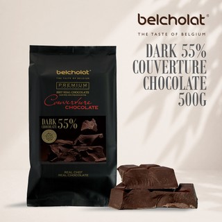 Socola Đen Couverture Belcholat 55% Cacao 100% Bơ Cacao Làm Bánh Ganache Bonbon Nhúng dâu Phủ Bánh