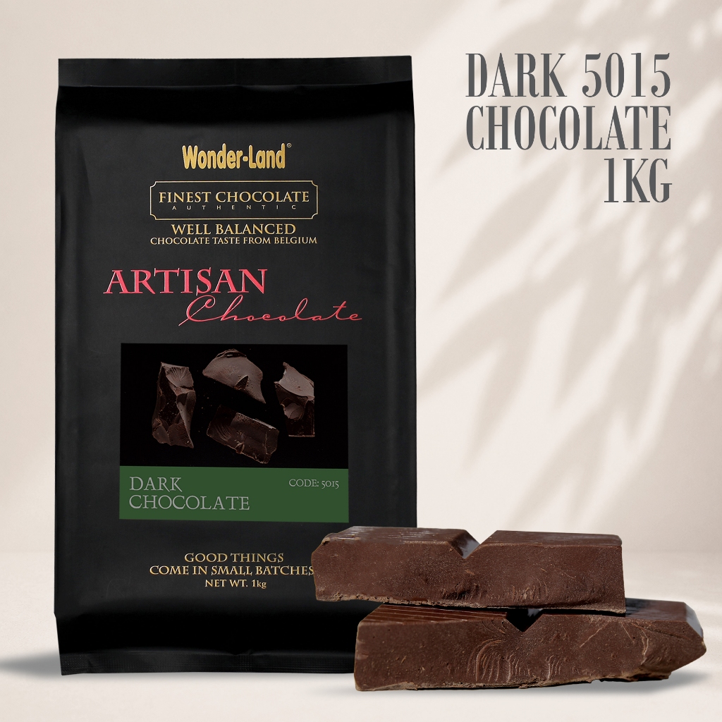 Socola Đen Compound Wonder-Land 5015 Vị Cacao Đậm đà đắng rõ Làm Bánh Phủ Bánh Tạo Hình Chocolate