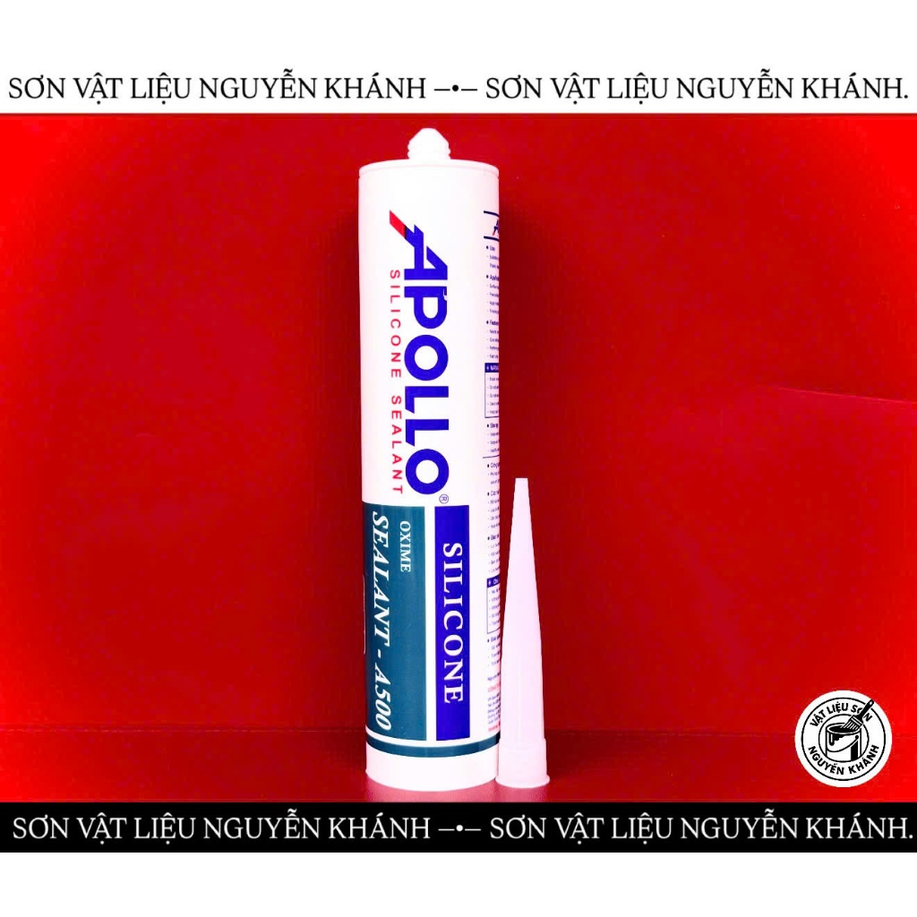 Keo Silicone Apollo A500 Màu Đen – Keo Trám Khe, Dán Kính, Chống Thấm Đa Năng, Keo Silicone Oxime Se