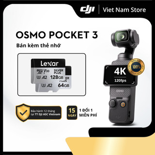 [Rẻ vô địch] | Chính Hãng DJI Osmo Pocket 3 Bán kèm thẻ nhớ | Cảm biến CMOS, Chống rung 3 trục