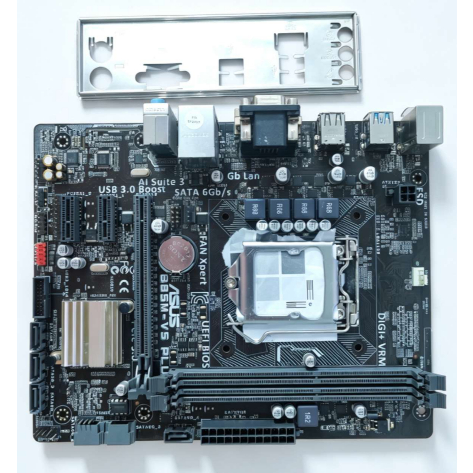 Bo mạch chủ ASUS B85M-V V5 PLUS đã qua sử dụng, hỗ trợ CPU thế hệ thứ 4 với socket 1150. Hỗ trợ E3 V