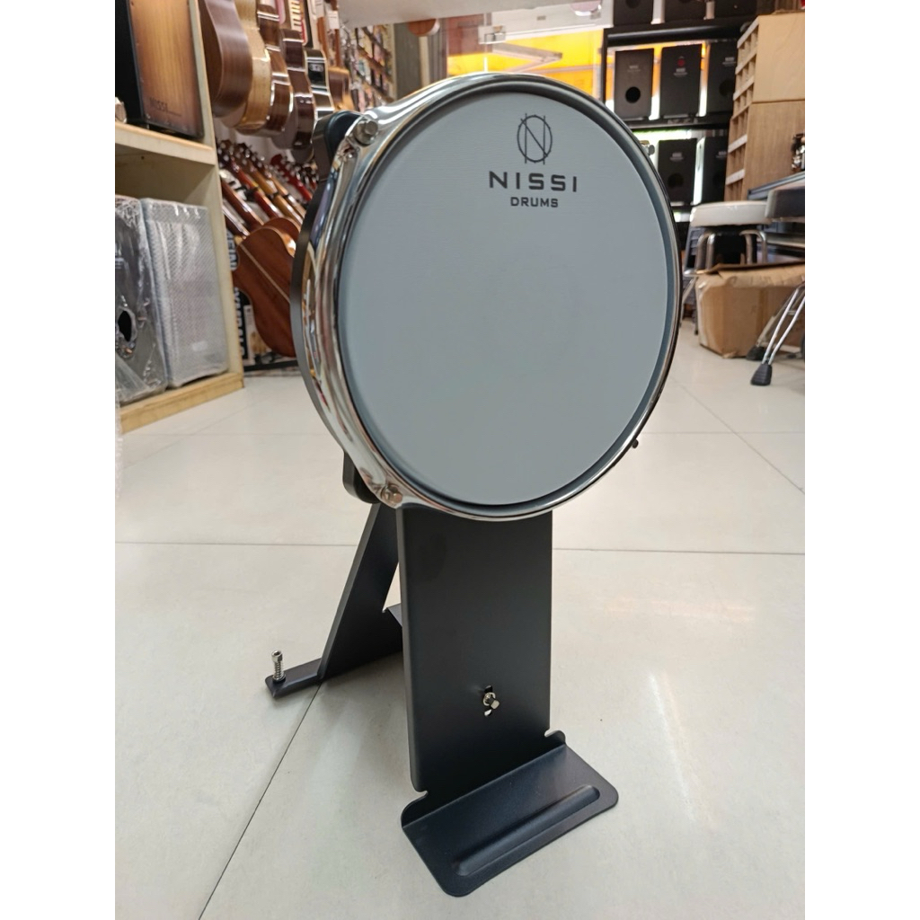 Nissi Pad kick Bass điện tử 8” - Mặt lưới 2 lớp trắng