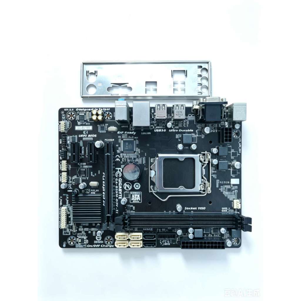Bo mạch chủ GIGABYTE B85M đã qua sử dụng, hỗ trợ CPU thế hệ thứ 4 với socket 1150. Hỗ trợ E3 V3
