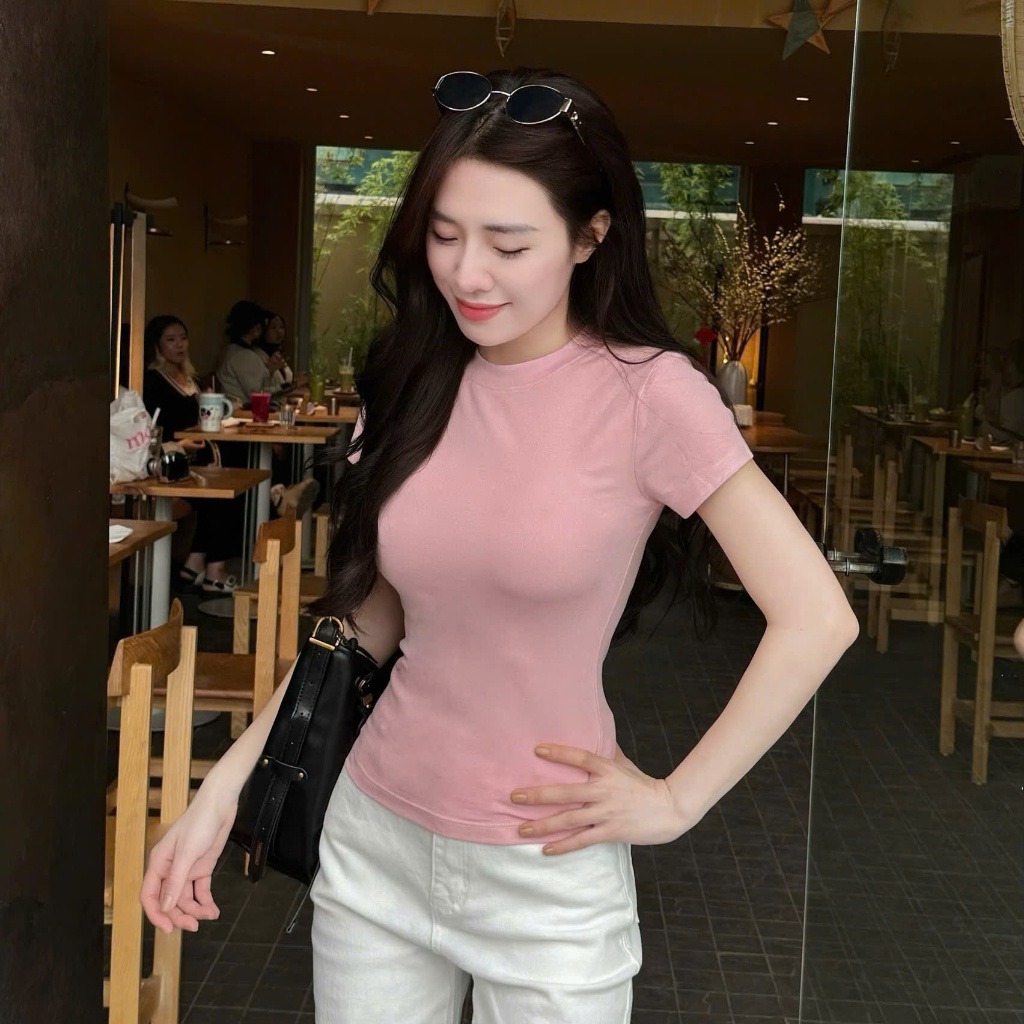 Áo Cộc Cổ Tròn Cocolen - Chất Liệu Cotton Rib Hàn Dày - Cao Cấp Co Giãn Thoáng Mát - Mặc 4 Mùa #A060 | BigBuy360 - bigbuy360.vn