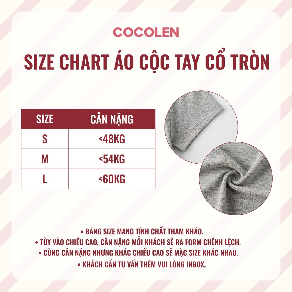 Áo Cộc Cổ Tròn Cocolen - Chất Liệu Cotton Rib Hàn Dày - Cao Cấp Co Giãn Thoáng Mát - Mặc 4 Mùa #A060 | BigBuy360 - bigbuy360.vn