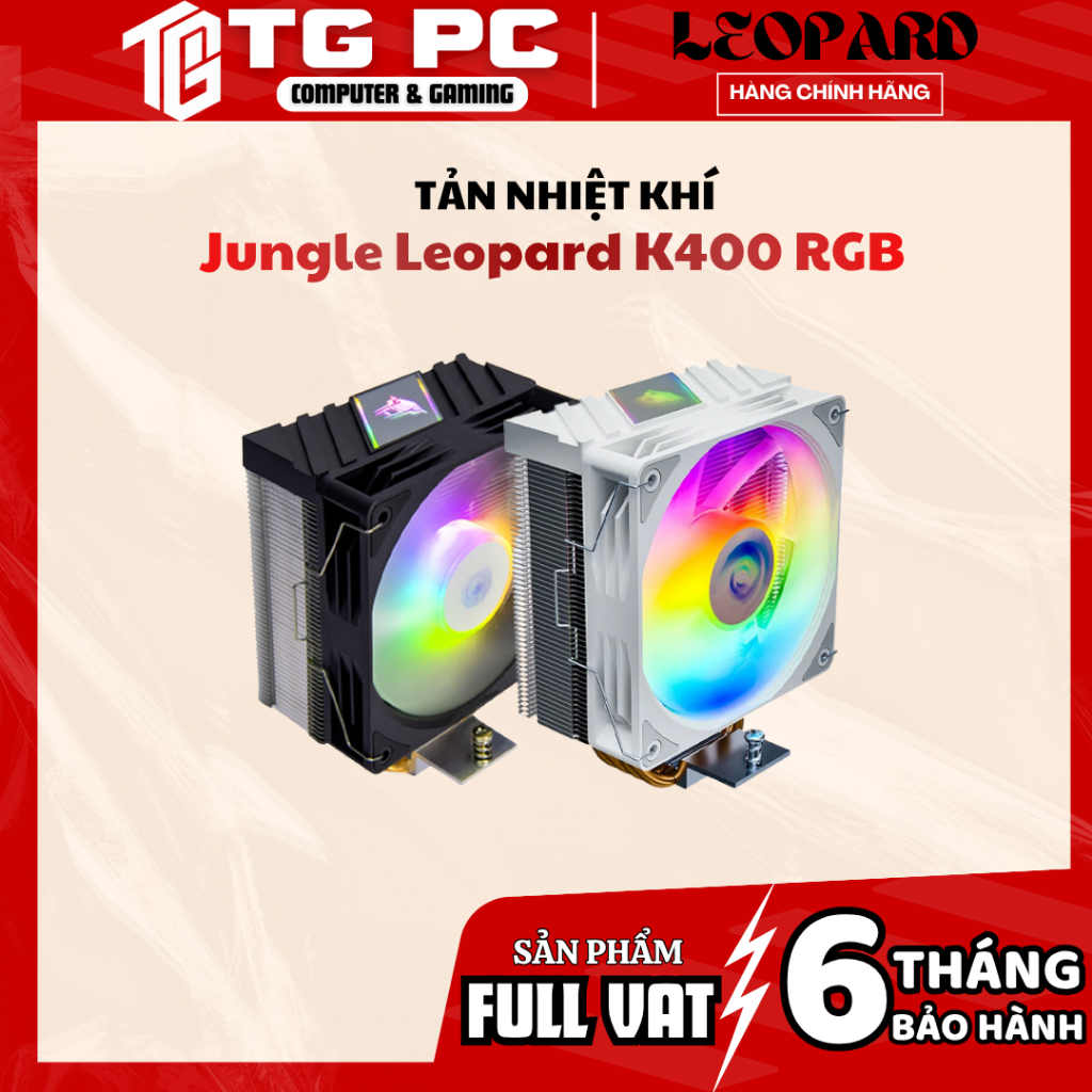 [FULL VAT] Tản nhiệt khí Jungle Leopard K400 RGB - NEW CHÍNH HÃNG BẢO HÀNH 6 THÁNG