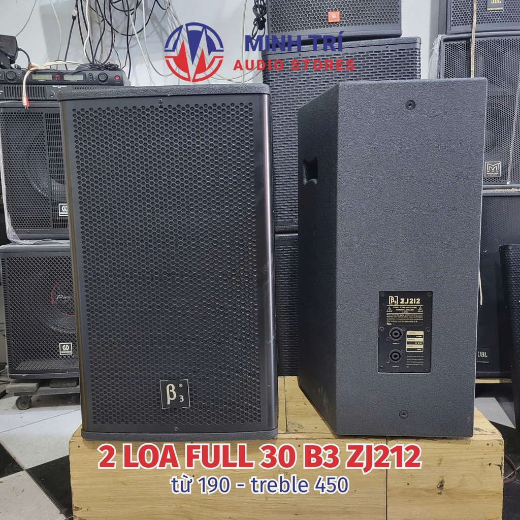 Loa Full 30 B3 ZJ212 2000W, Bass mạnh, Hát Hay (Giá 2 Cái, Tặng Dây Khẩu) - Loa Bãi karaoke cao cấp