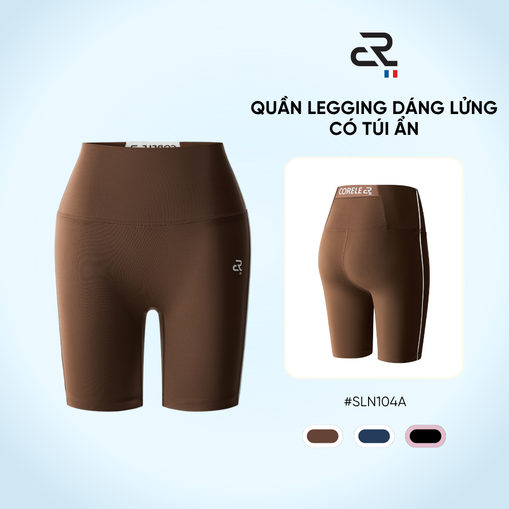 [MỚI SS'26] Quần short thể thao nữ, quần biker thun lưng bản lớn, tập Gym Chạy bộ Đạp xe | CORELE SL