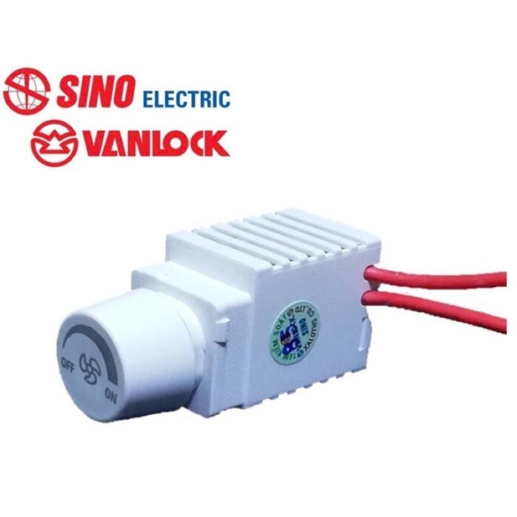 SINO - Dimmer Quạt S400VX 400VA điều chỉnh tốc độ quạt, chất liệu nhựa Polycarbonate chống cháy an t