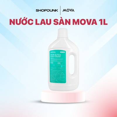 Nước Lau Sàn Chính Hãng Mova Chai 1L - Sử Dụng Chuyên Biệt Cho Robot Hút Bụi Lau Nhà Mova