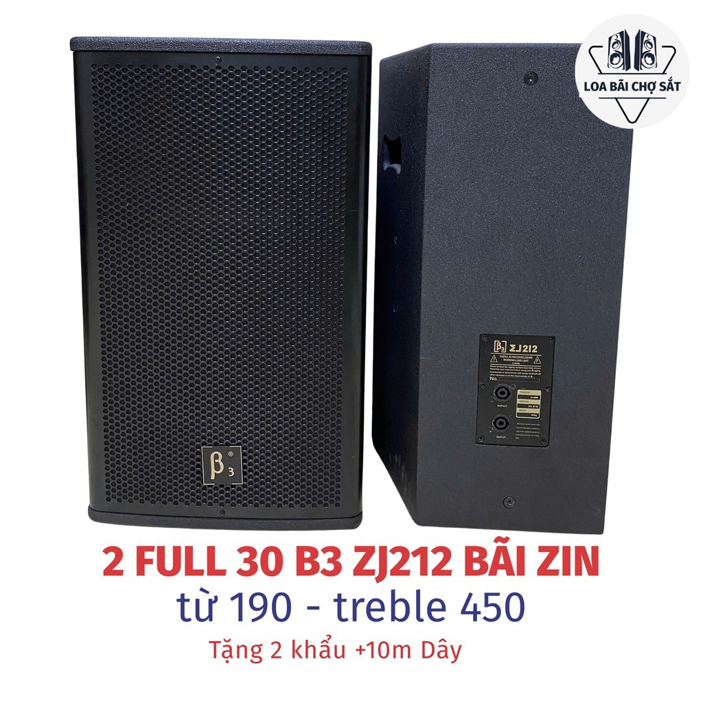 Loa Bãi Full B3 ZJ212 Bass 30 (1 Đôi) – Loa Karaoke Gia Đình 2000W, Loa Bãi Zin Cao Cấp, Hát Cực Hay