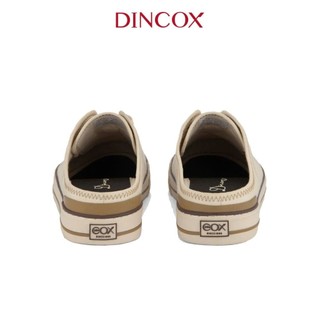 Giày Sục Đạp Gót Mules Vải Unisex DINCOX E10 WHITE