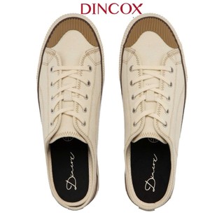 Giày Sục Đạp Gót Mules Vải Unisex DINCOX E10 WHITE