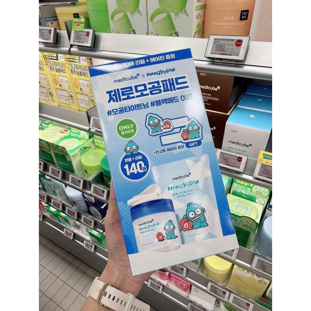 [Bill Olive young] [OLIVE YOUNG]SET Toner pad Thu Nhỏ Lỗ Chân Lông, sạch da Medicube ZERO PORE PAD 2