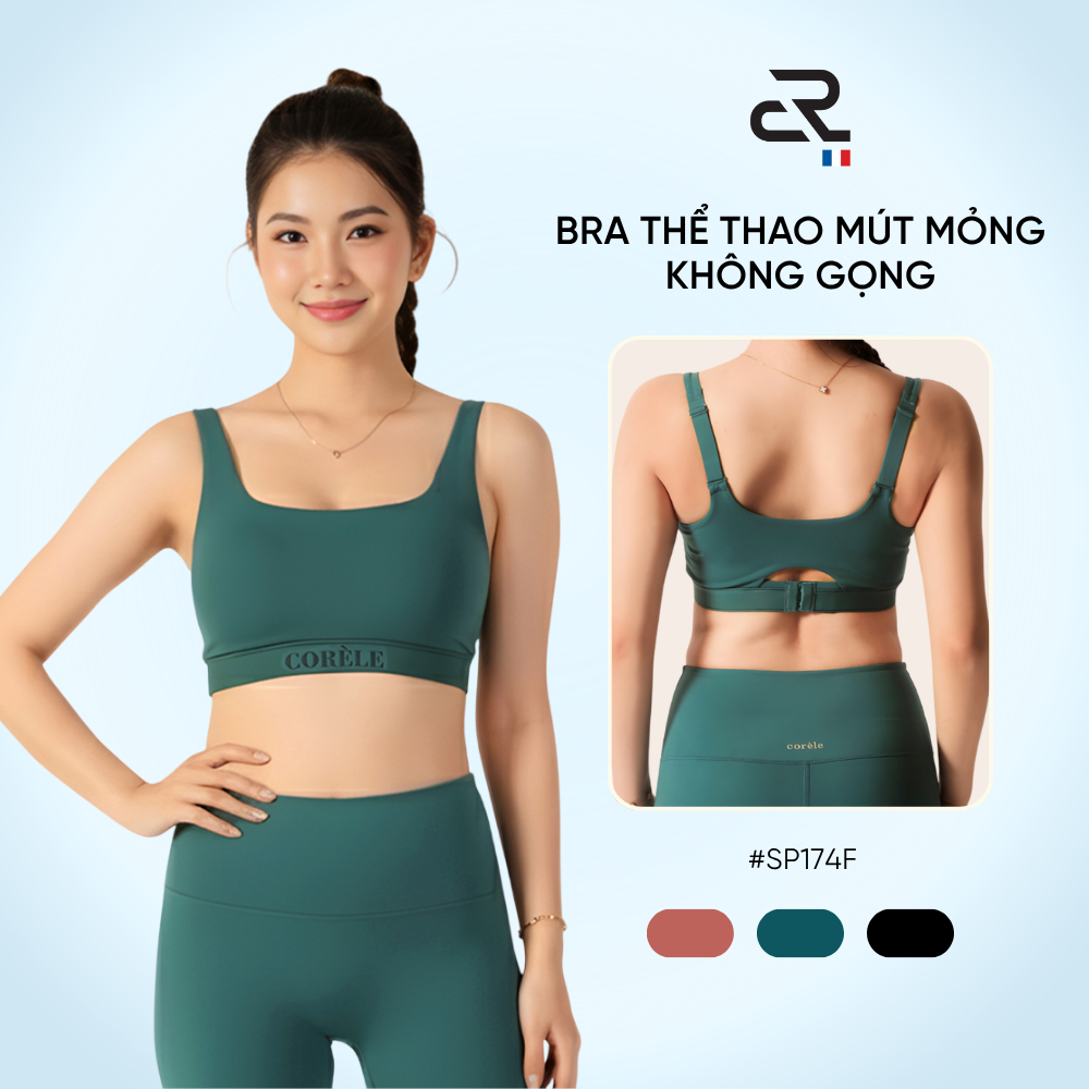 Áo ngực thể thao không gọng Corèle, mould cup nâng đỡ vừa vặn - chuẩn an toàn quốc tế OEKO-TEX – SP1