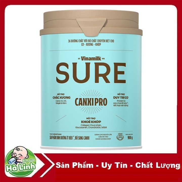 Sữa Bột Dinh Dưỡng Sure Canxi Pro Vinamilk 900g [Date 11/2027]