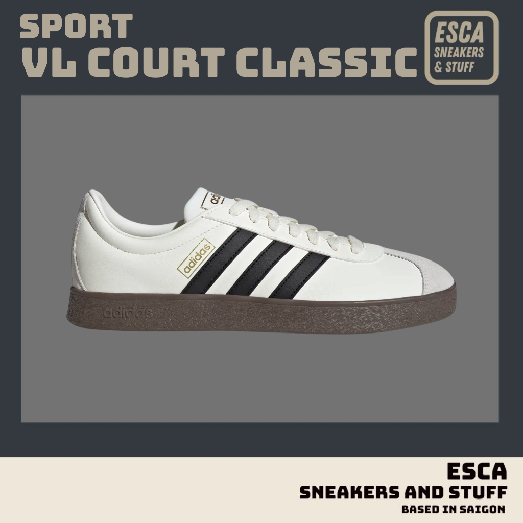 [CHÍNH HÃNG] GIÀY VL COURT CLASSIC TRẮNG KEM CREAM WHITE GUM - JI0497