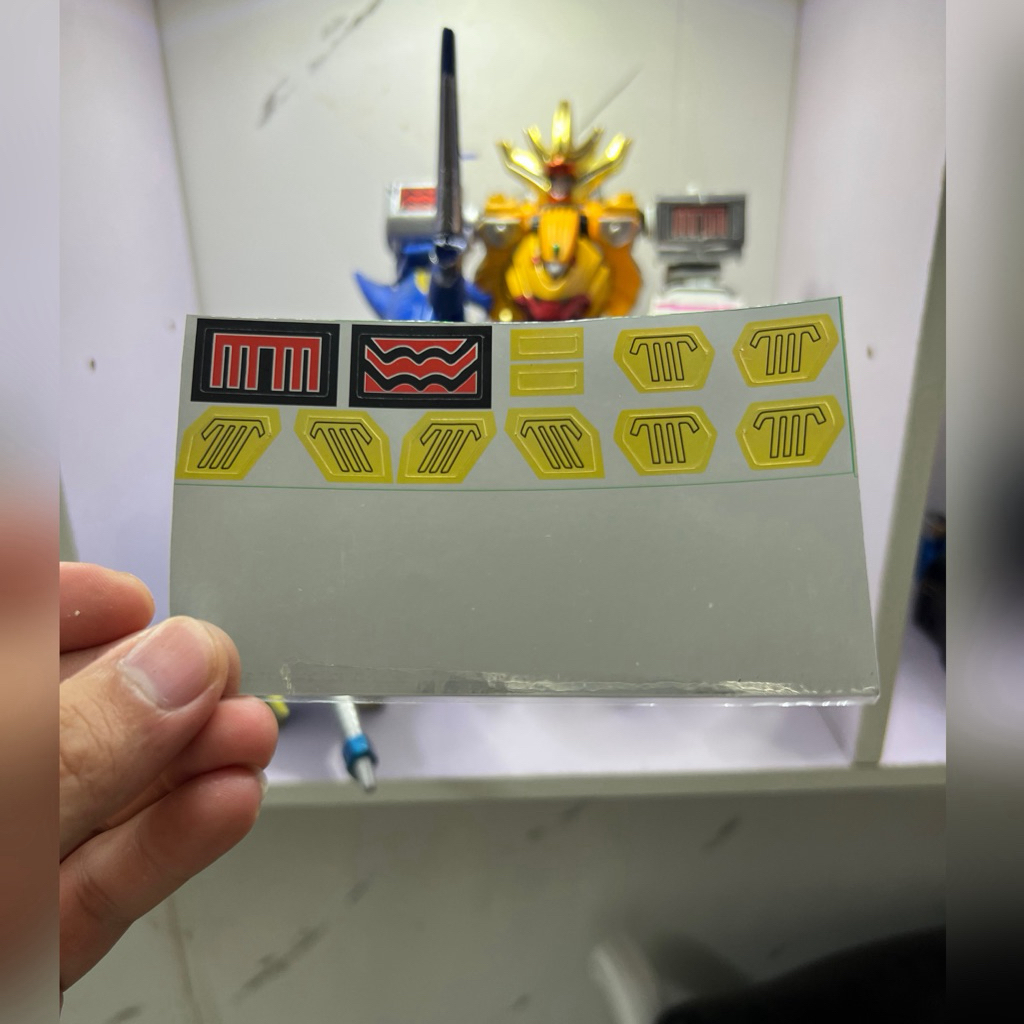 Decal logo Gao King, Gao Knight tem dán Gao King, Knight size DX