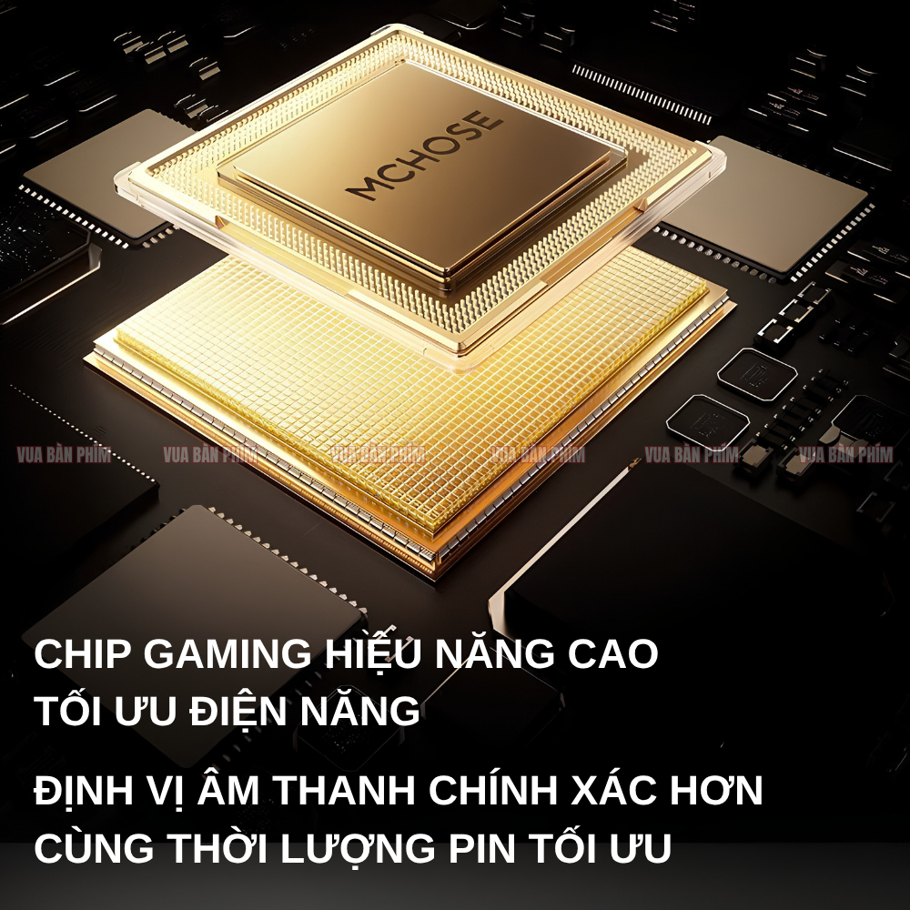 Tai nghe Mchose không dây V9 Turbo+ 3mode , âm thanh chân thực, độ trễ cực thấp , mic khử tiếng ồn ,hỗ trợ chơi game fps | BigBuy360 - bigbuy360.vn