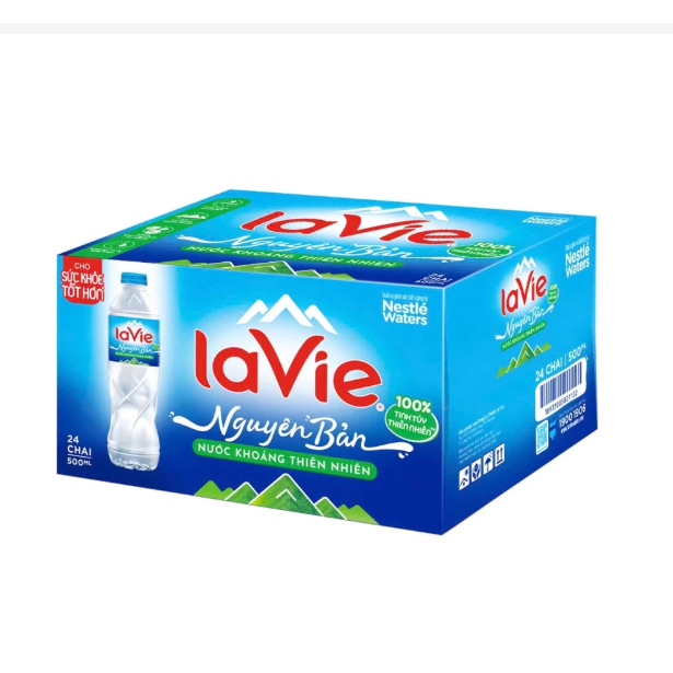 Nước uống Lavie 500ml (thùng 24 chai)