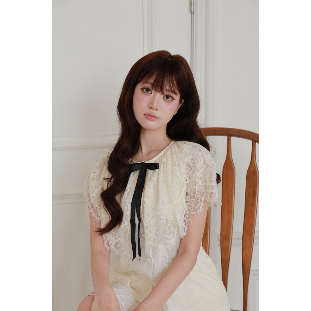 OUTSET - Áo ren Herly tiểu thơ diễm kiều lộng lẫy ( kèm nơ xinh ) | BigBuy360 - bigbuy360.vn
