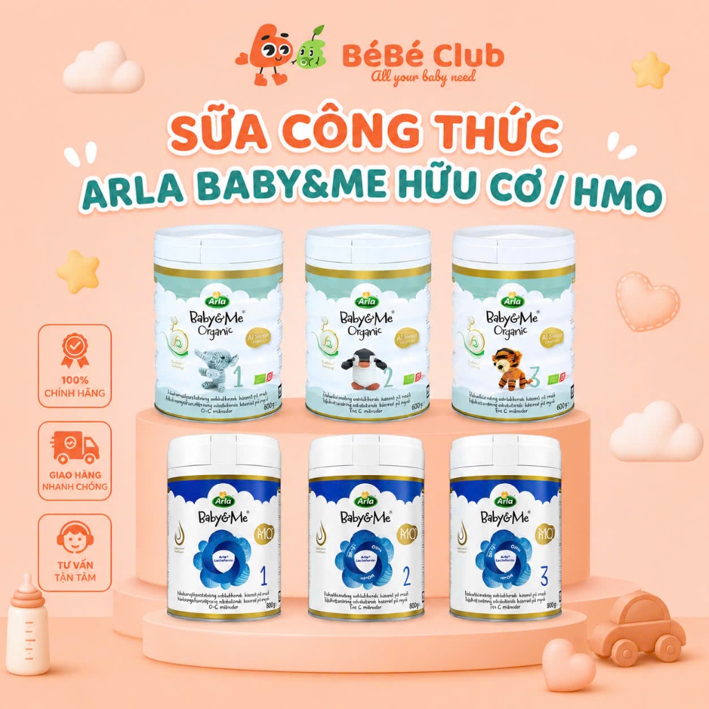 Sữa Bột Arla Baby&Me A2 Organic Hữu Cơ / Sữa Bột Arla Baby&Me HMO Đan Mạch – Sữa Công Thức Arla Chín