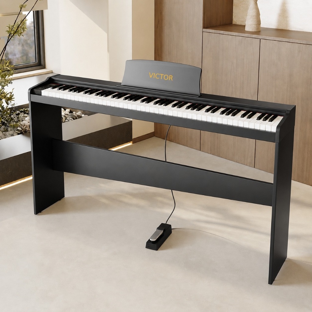 Đàn Piano VICTOR VT02 - 88 Phím - Full Phụ Kiện, Đàn Xịn, Bền Đẹp Chắc Chắn Bảo Hành Lâu Và Tặng Khó