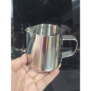 Ca đong inox / ca đánh sữa inox 150ml và 250ml có vạch chia