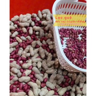 Lạc đỏ rang bếp củi nhà làm  [500g -1 kg]- Đậu phộng quê rang tay giòn thơm, đặt rang mới mỗi ngày