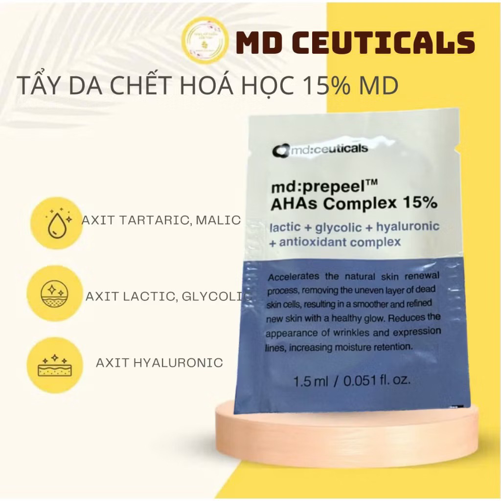 Md:Prepeel Ahas Complex 15% – Thay da sinh học trắng sáng da & Căng bóng