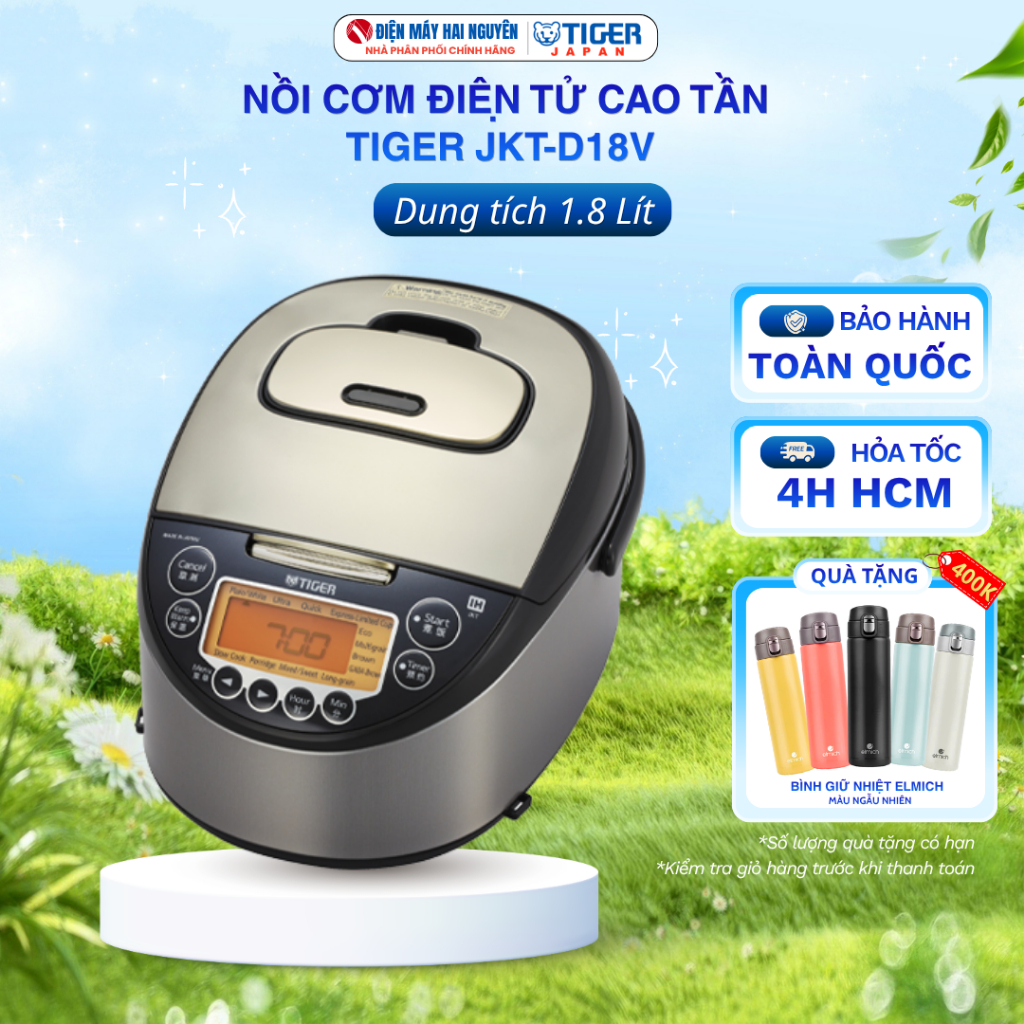 Nồi Cơm Điện Tử Cao Tần Tiger JKT-D18V (1.8 lít)
