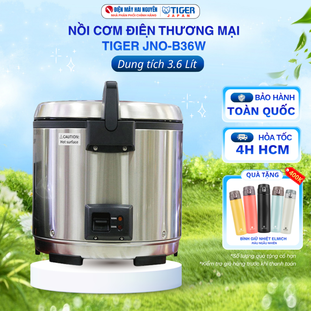 Nồi Cơm Điện Thương Mại Tiger JNO-B36W, Dung tích 3.6L