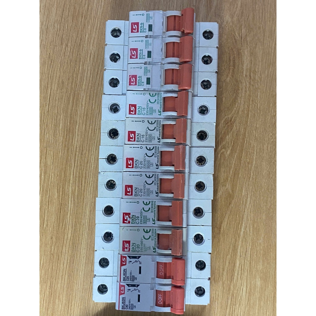 Cầu giao tự động Aptomat MCB 1 pha LS 6A 10A 16A 20A 25A 32A 40A, hàng đã qua sử dụng