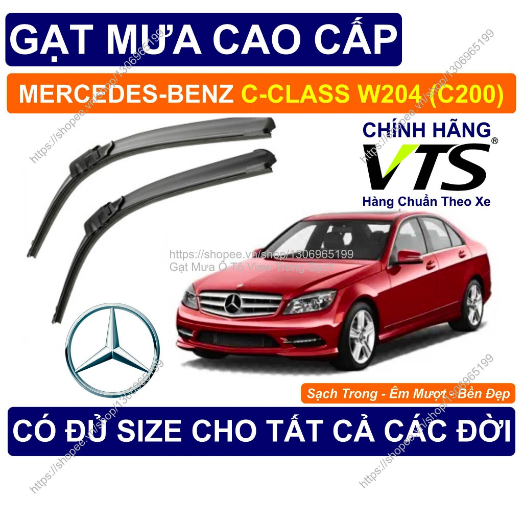 Gạt Mưa Kính Lái Mercedes-Benz C-Class W204 (C200), Cặp Gạt Mưa Kính Lái Cho Các Dòng Xe Mercedes-Be