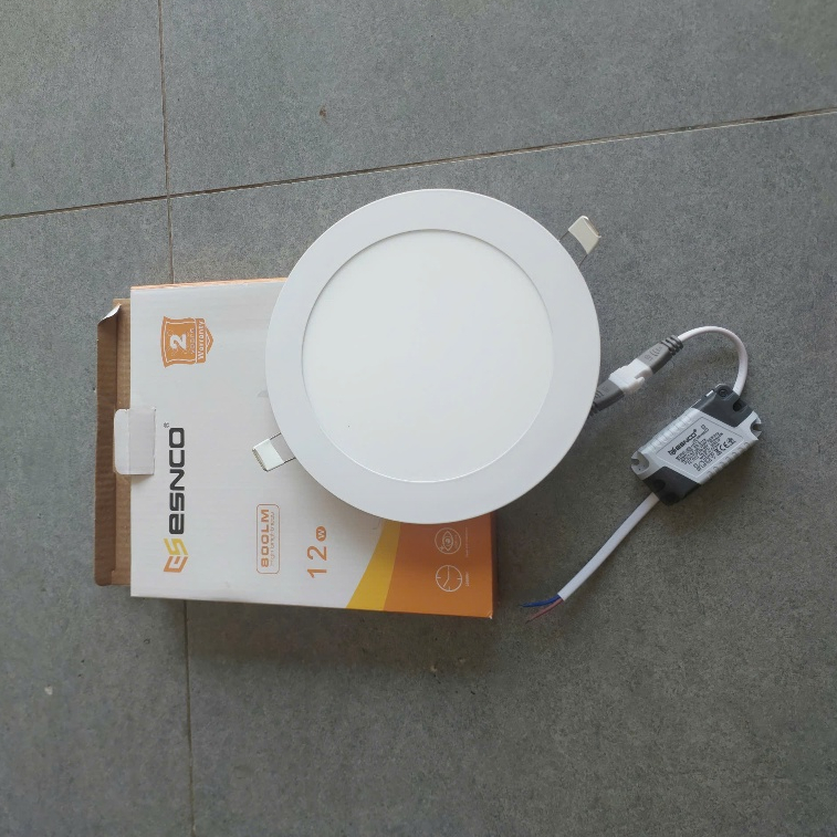 Đèn led âm trần 12w một màu trắng ESNCO