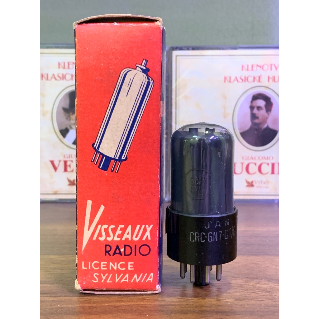 Bóng đèn điện tử, amply 6N7 RCA Jan hun khói - Made in USA - Test mạnh trên TV7 (không phải 6sn7)