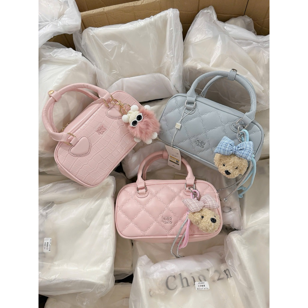 BST NEW CHIOOOO " CHẦN CHỈ TIM" Size 23cm Chần Chỉ Tim Chaaarm Nơ