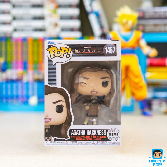 Mô Hình Chính Hãng Funko Pop Meme Marvel : Agatha - Agatha Harkness #1457 Box xấu 7/10