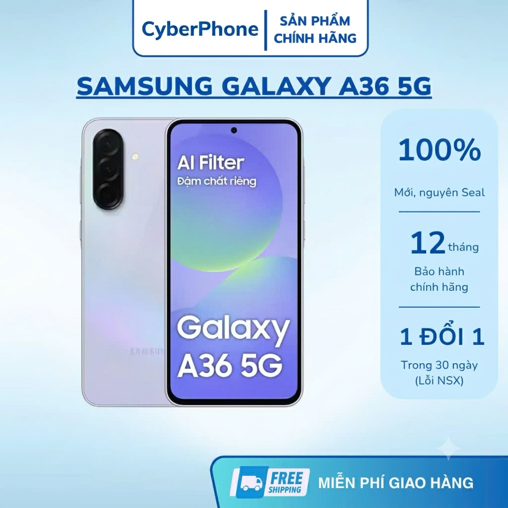 Điện Thoại Samsung Galaxy A36 5G 8GB/128GB - Mới Chính Hãng
