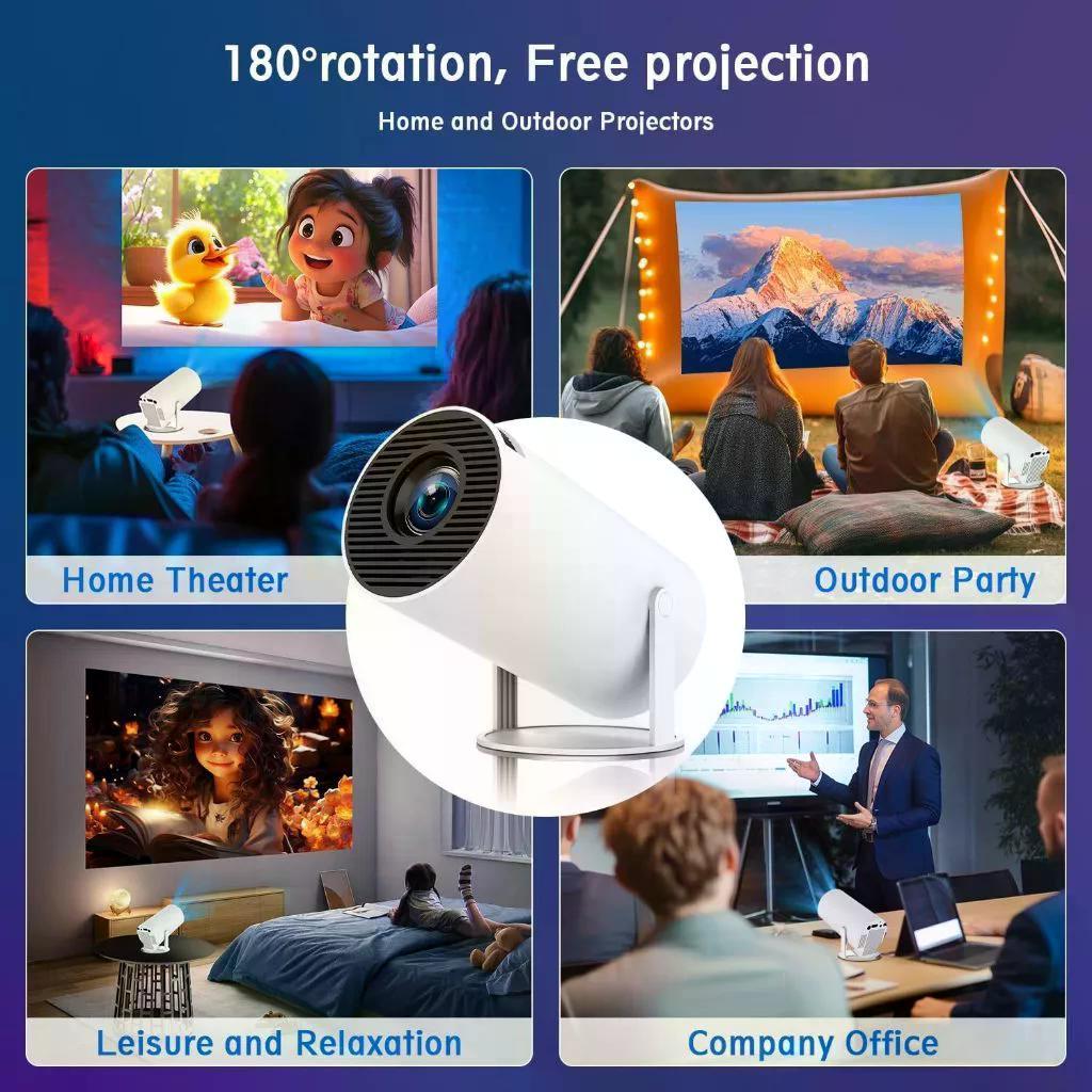 【DEAL SỐC】Máy Chiếu Mini HY300 Pro Chính Hãng - 4K/WiFi 6/Bluetooth 5.0 - Bảo Hành 1 Năm - Yên Tâm T