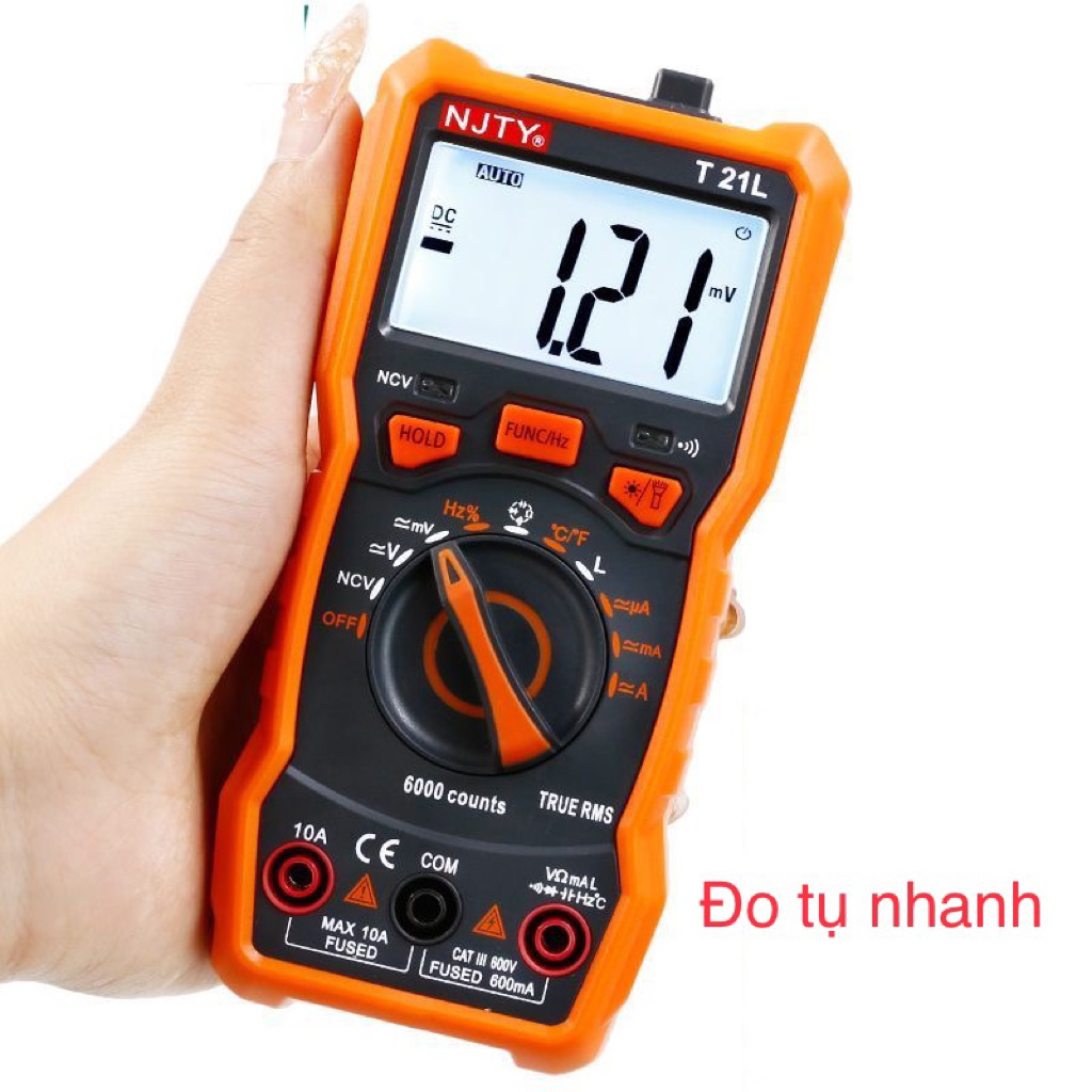 Đồng hồ đo điện vạn năng NJTY T21L đo cuộn cảm, đo tụ siêu nhanh,dò điện âm tường,đo nhiệt độ,điện t