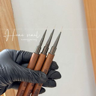 Cọ nét cán gỗ brush - Phụ kiện Nail
