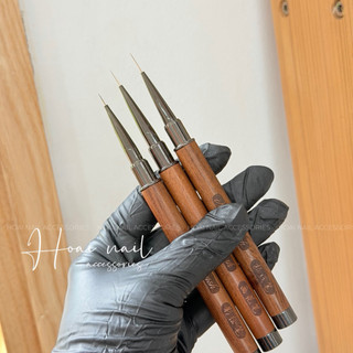 Cọ nét cán gỗ brush - Phụ kiện Nail