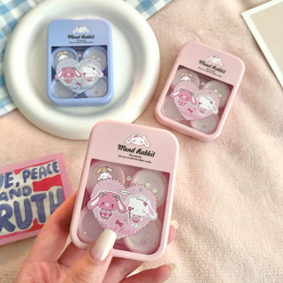 [ TỔNG HỢP ] Mẫu Khay Đựng Lens 2 Cặp Kèm Dụng Cụ Đeo -  Bunny Eyes Case Lens Khay Đôi