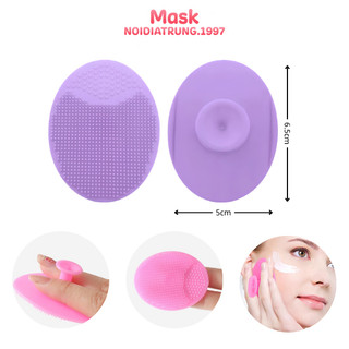 [ Combo 2 Cái ] Miếng Rửa Mặt Silicon Mềm Mại, Rửa Mặt Dịu Nhẹ Làm Sạch Sâu Skincare