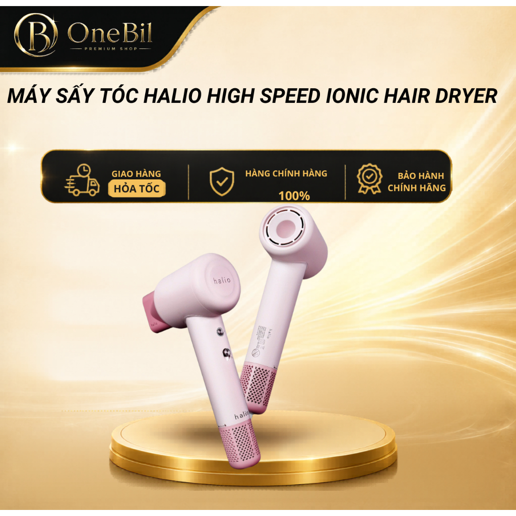 Máy Sấy Tóc Halio High Speed Ionic Hair Dryer - Bảo Hành 12 Tháng